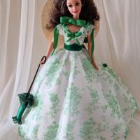 Barbie Scarlett O'Hara White Dress