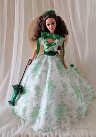 Barbie Scarlett O'Hara White Dress