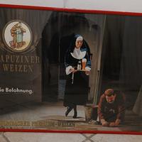 Quadro pubblicitario vintage birra Kapuziner