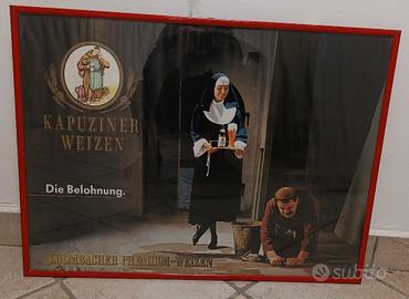 Quadro pubblicitario vintage birra Kapuziner
