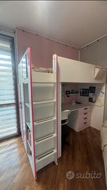Due Letti a soppalco per cameretta bambina