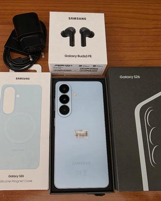 Samsung Galaxy S26 (12/256GB Sky Blue) + accessori