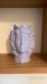 Testa di moro in 3D colore lilla