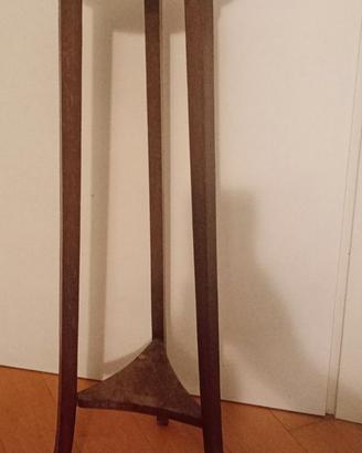 Colonna tre gambe legno vintage