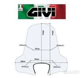 PARABREZZA GIVI 107A KIT PIAGGIO LIBERTY 125 I-GET