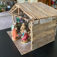 Capanna presepio artigianale