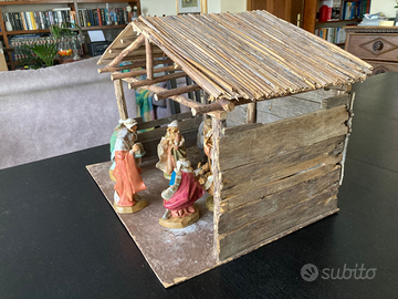Capanna presepio artigianale
