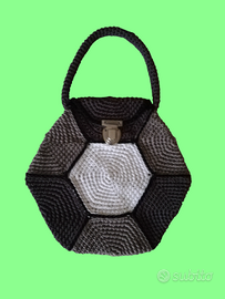 Borsa soccer all'uncinetto