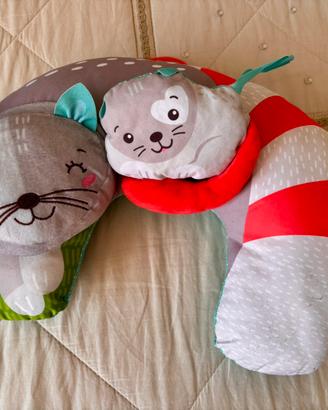 Baby Clementoni Kitty Cat Cuscino Tummy Time