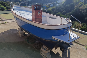 Gozzo in vetroresina semiplanante 7m