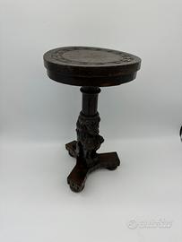 Tavolo tavolino veneziano con leone antico legno