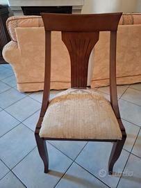 4 Sedie in legno massello