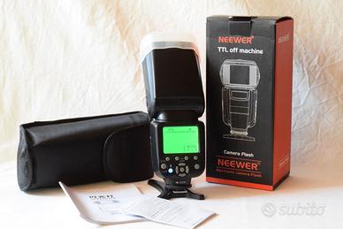Neewer NW 565 EX, per Nikon, scatola, diffusore