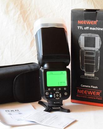 Neewer NW 565 EX, per Nikon, scatola, diffusore