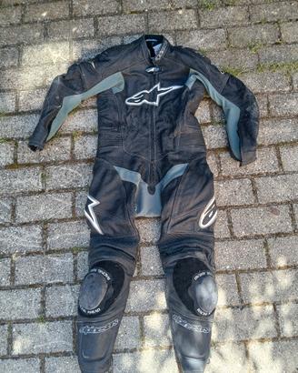 tuta pelle alpinestar 