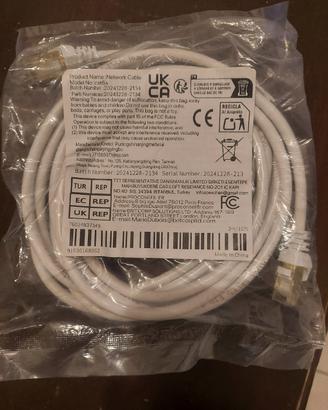 cavo ethernet categoria 6A - 3 Metri - NUOVO