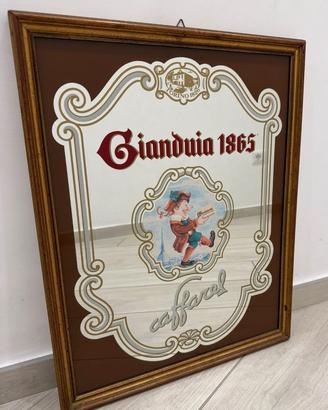 VINTAGE anni 80 - Specchio pubblicitario Caffarel