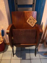 sedia originale da teatro vintage