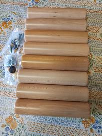 piedini letto legno 