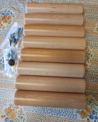 piedini letto legno 