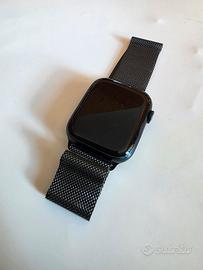 APPLE WATCH 7 45  esim , GPS, cint. maglia milan