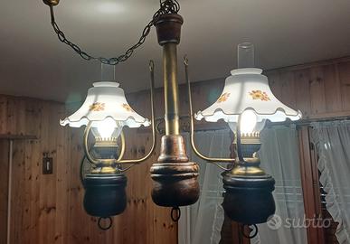 lampadario lampada fatta a mano