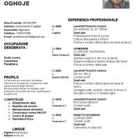 Panettiere - Aiuto cuoco - Lavapiatti - Cameriere