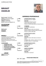 Panettiere - Aiuto cuoco - Lavapiatti - Cameriere