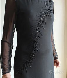 Bagatelle Apparel abito nero donna cerimonia 44