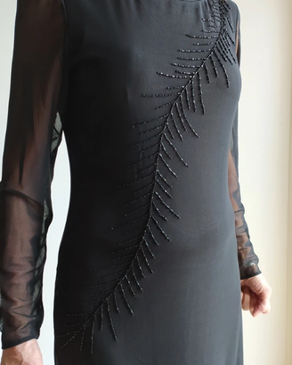 Bagatelle Apparel abito nero donna cerimonia 44