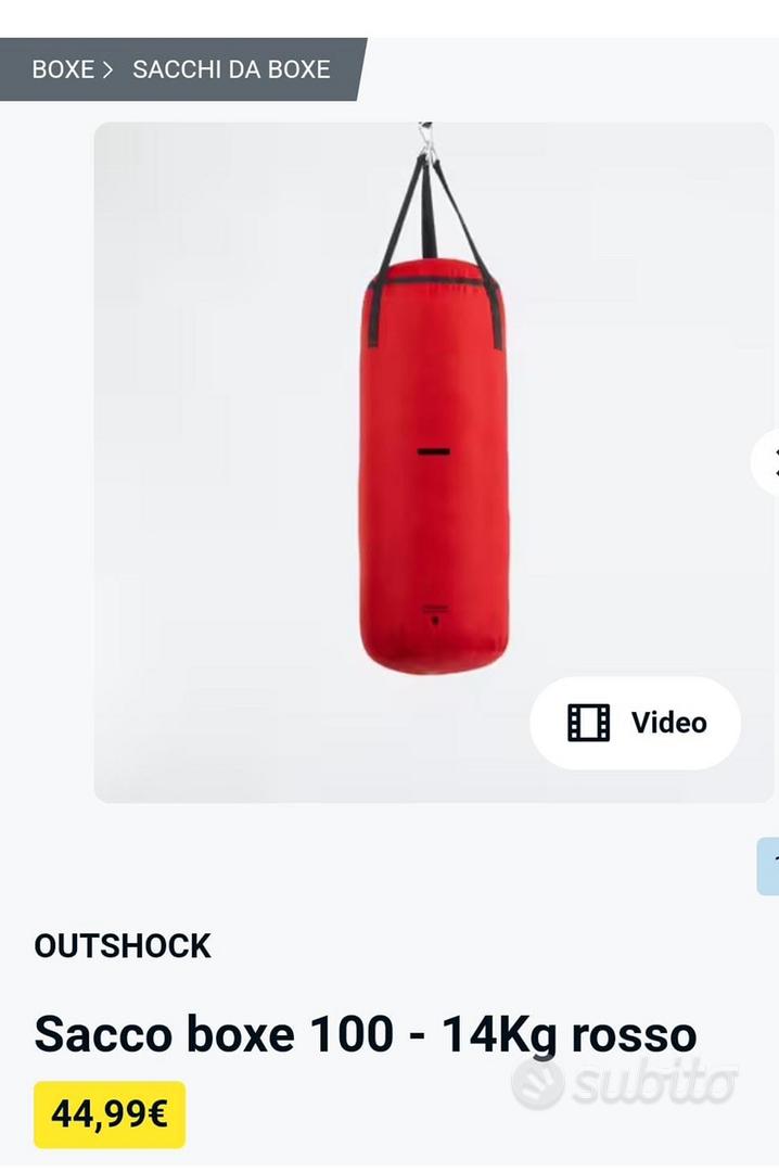 Sacco boxe 100 - 14Kg rosso OUTSHOCK