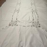 tovaglia in cotone con pizzo rinascimento 