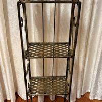 Antico Scaffale in ferro battuto anni 50 4 mensole