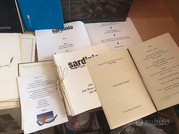 Menu’ di eventi congressuali da collezione