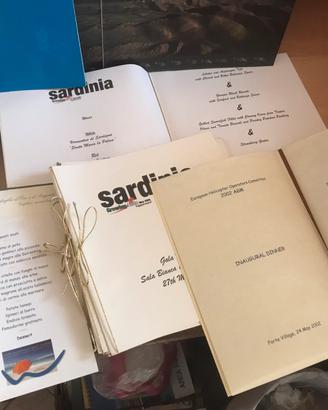 Menu’ di eventi congressuali da collezione