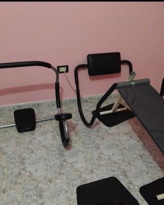 Panca regolabile e due attrezzi per Addominali