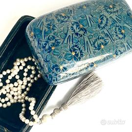 Portagioie cartapesta Kashmir vintage