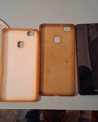 smartphone huawei p9 lite con accessori