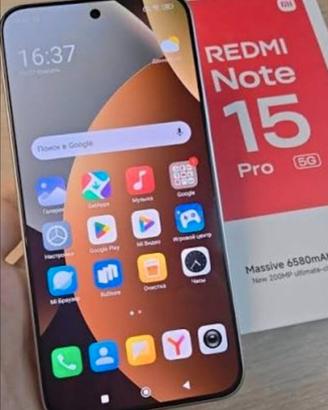 XiaoMi RedMi Note 15 Pro 5g ESIM 12/512 GB NERO 