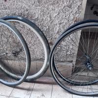 2 coppie ruote bici 28”