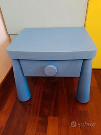 Comodino cameretta azzurro – 45×37,5×38 cm