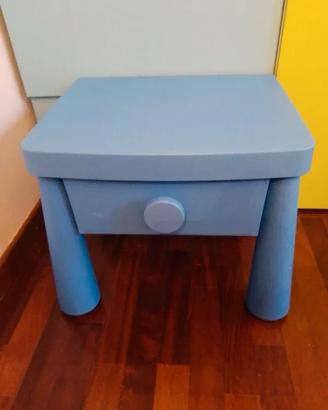 Comodino cameretta azzurro – 45×37,5×38 cm