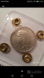 5 Lek 1939 Argento 