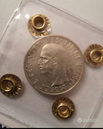 5 Lek 1939 Argento 