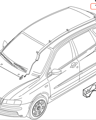 51745057 - Airbag tendina laterale SX FIAT Stilo