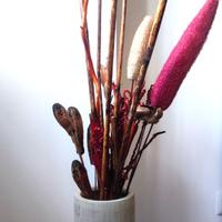 Bouquet decorativo bastoni e fiori secchi