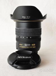 Nikon AF-S 12-24mm f/4G IF-ED DX, Nikon HB-23