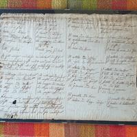 Antico Manoscritto Grafia Settecentesca Vintage