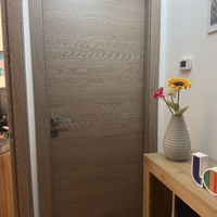 Porta con montante e maniglia