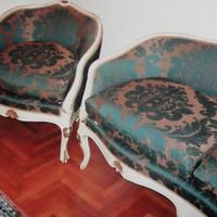 Due poltroncine e divano stile impero